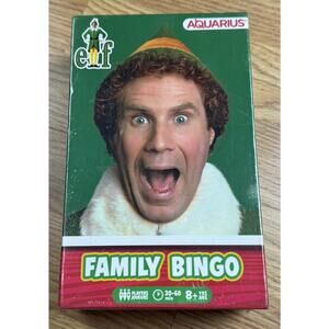 Elf Movie Family Bingo Party Kids Aquarius Board Ages Game 8+ Christmas Game NEW